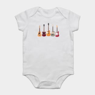 Left-Handed Guitars: Celebrating the Melodies of Southpaw Musicians Baby Bodysuit